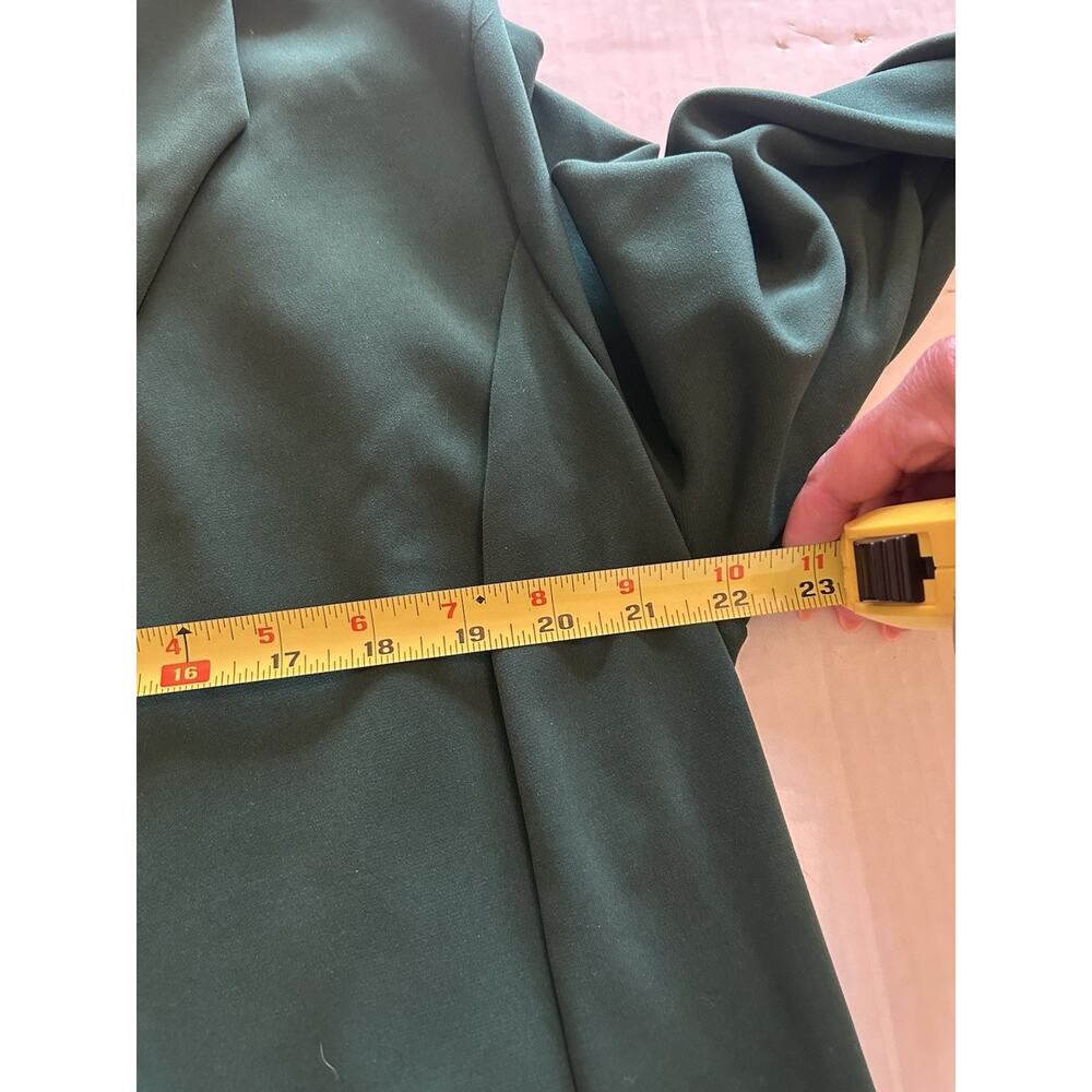 Susan Graver Blazer Womens Sz XL Green Single Button Stretch Career Professional - Picture 8 of 9